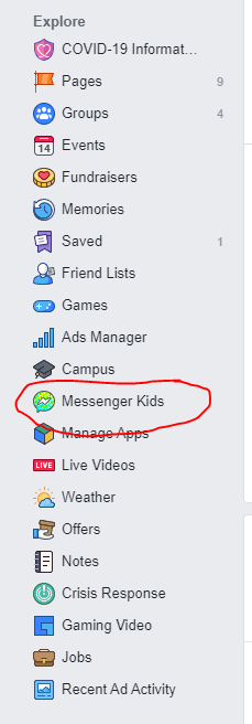 facebook messenger kids