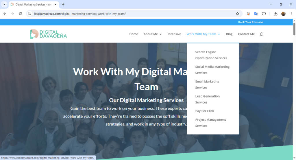 Services/Products Page
