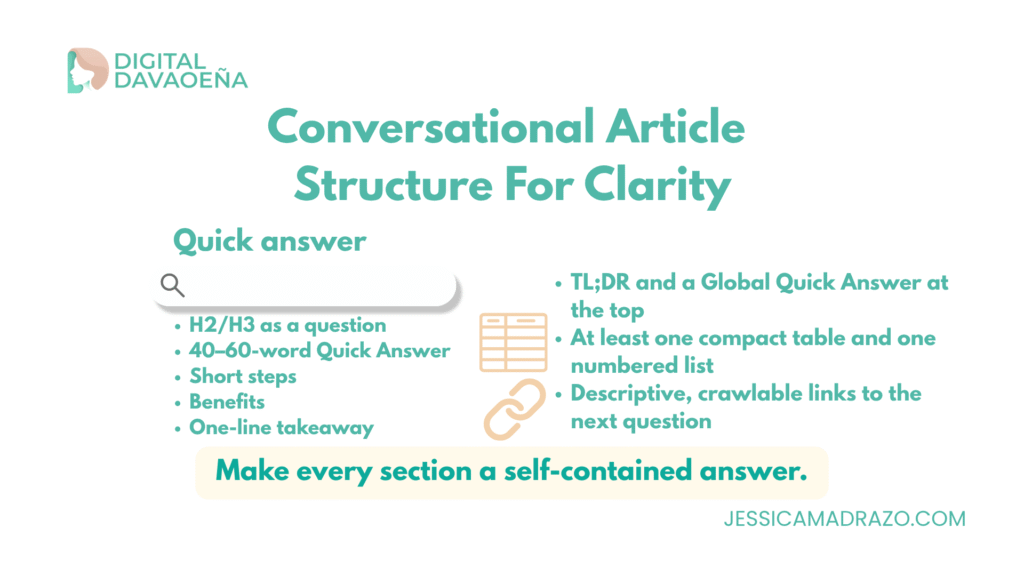 Conversational Article For Clarity