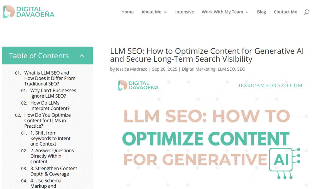 LLM SEO article