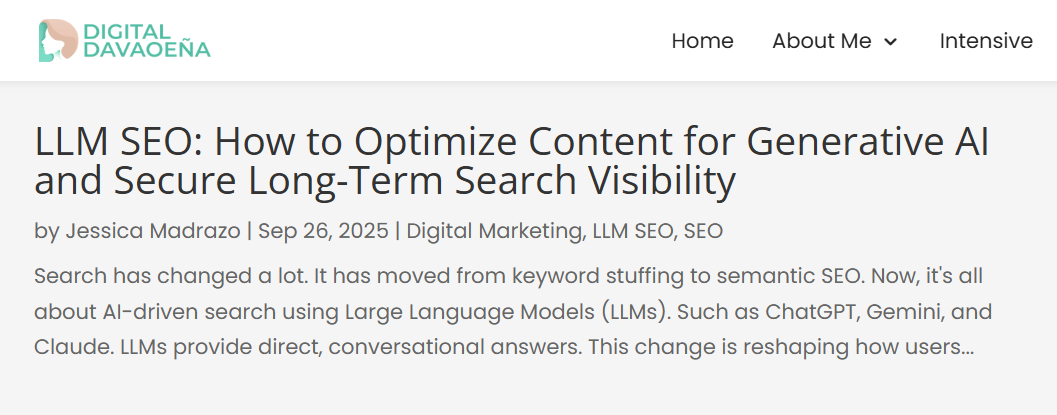Optimize Content for LLMs