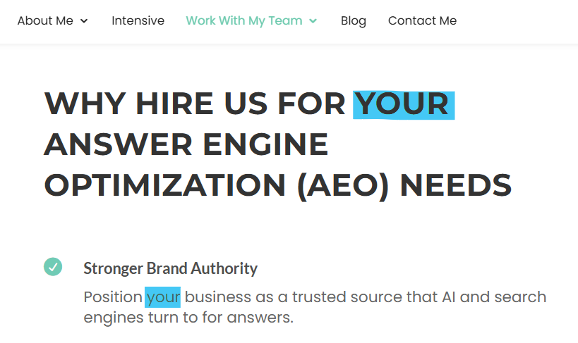 AI-ready website approach