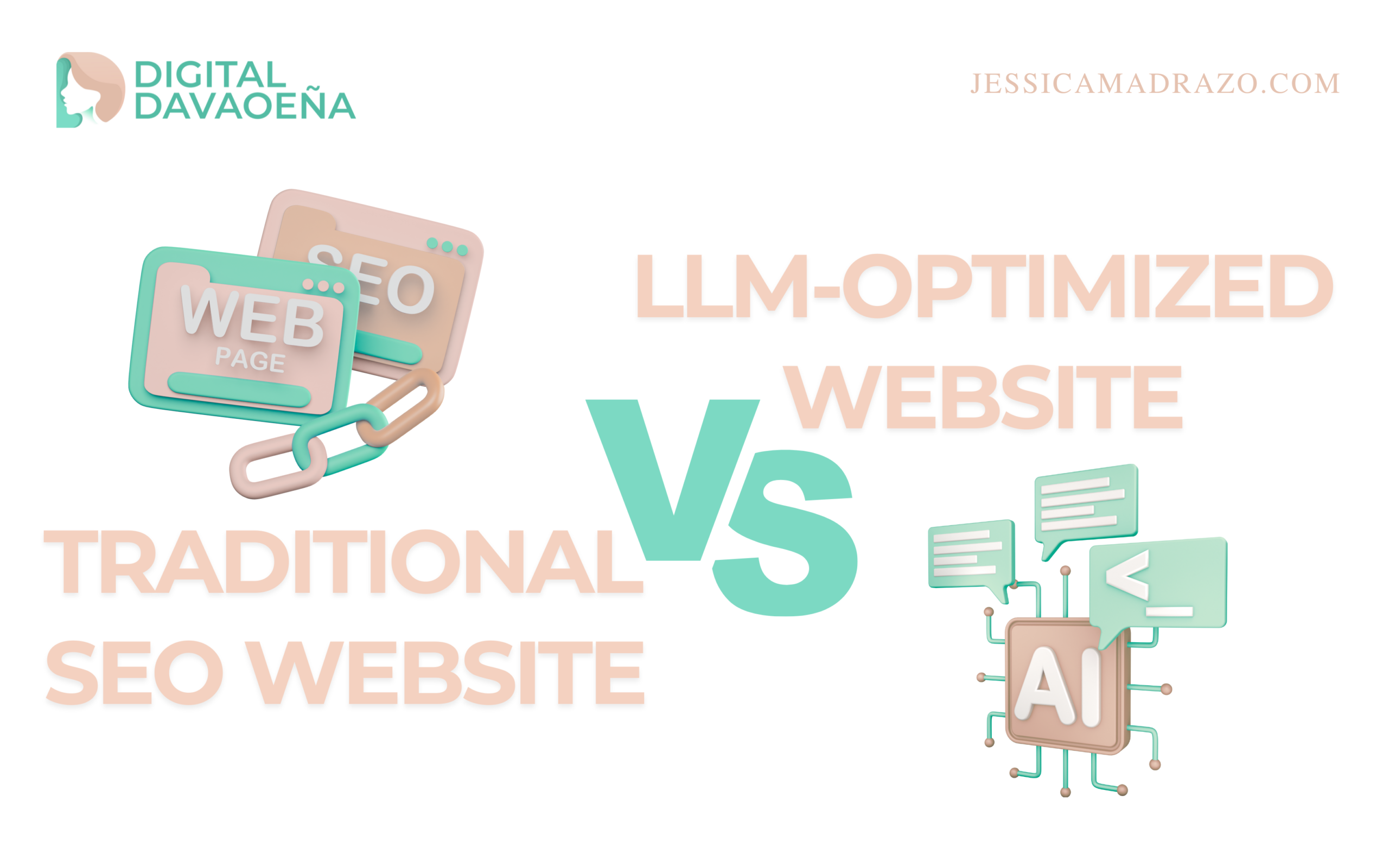 Traditional SEO Website vs. LLM-Optimized Website