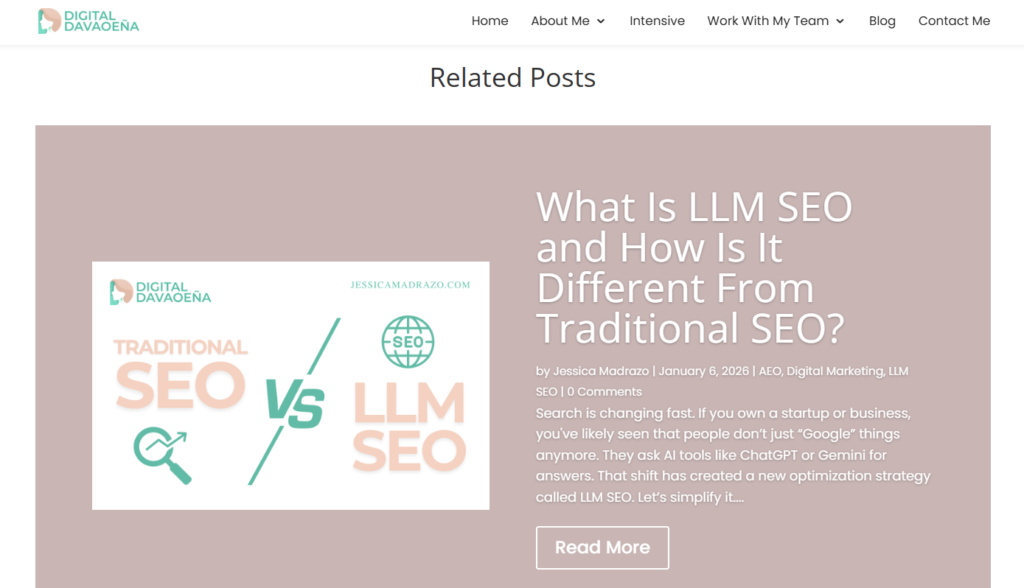 Content Structure: Related Posts