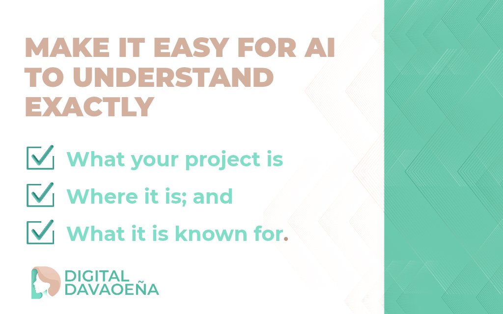 make it easy for AI to understand